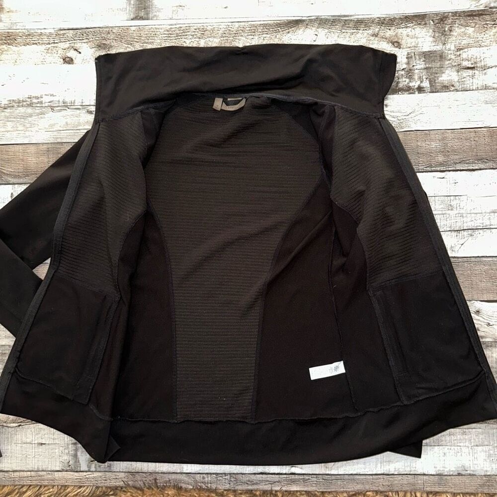 Athleta Stretch & Release Yoga Workout Zip Up Black Jacket | Size M - Picture 6 of 10